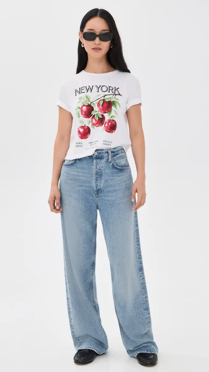 Sunny Somewhere New York Apples Everyday Tee | Thumbnail 5 Sunny Somewhere New York Apples Everyday Tee | Thumbnail 5
