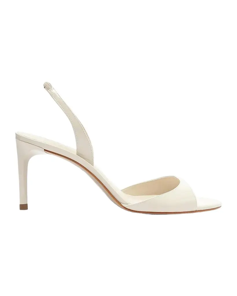Schutz Scarlett 80MM Patent Leather Slingback Sandals