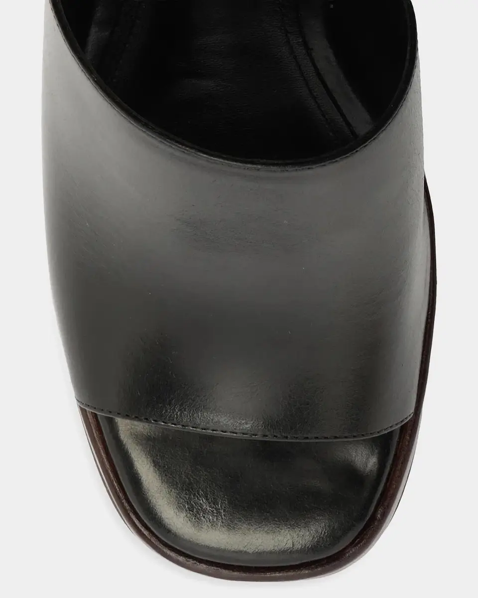 Schutz Rowan 95MM Leather Block-Heel Mules | Thumbnail 3 Schutz Rowan 95MM Leather Block-Heel Mules | Thumbnail 3