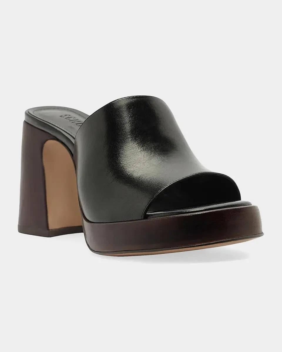 Schutz Rowan 95MM Leather Block-Heel Mules | Thumbnail 6 Schutz Rowan 95MM Leather Block-Heel Mules | Thumbnail 6