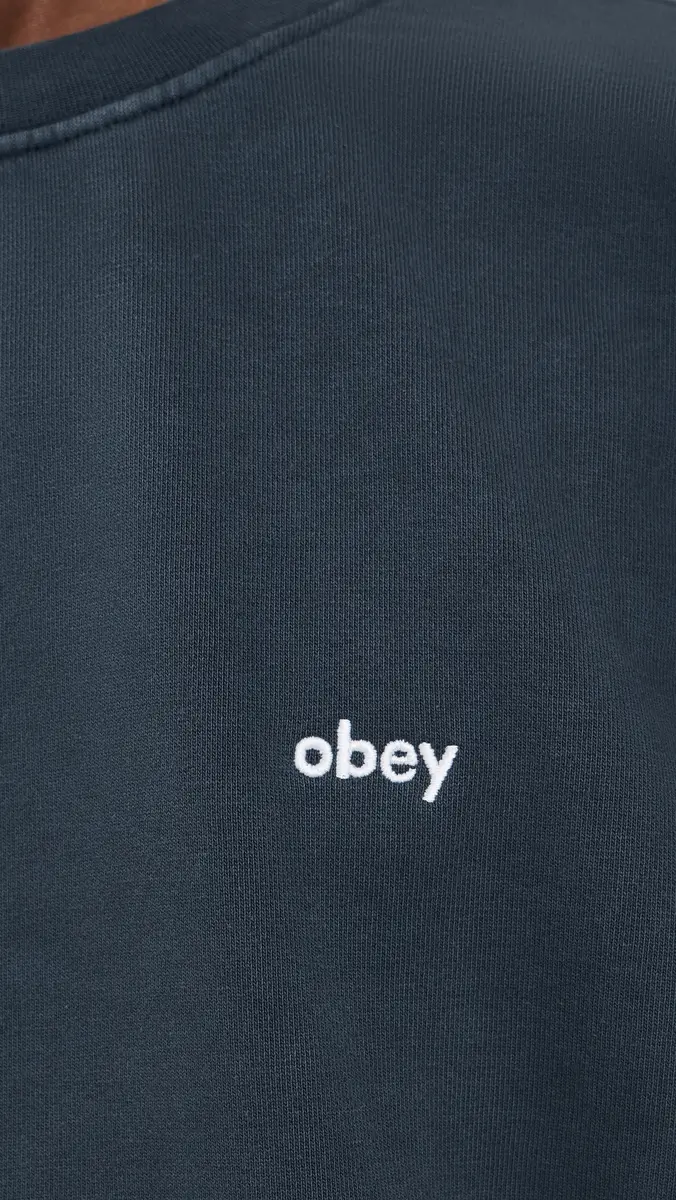 Obey Lowercase Pigment Crew Sweatshirt | Thumbnail 6 Obey Lowercase Pigment Crew Sweatshirt | Thumbnail 6
