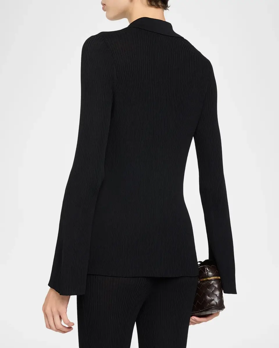 L'Agence Kaye Rib-Knit Cardigan Top | Thumbnail 3 L'Agence Kaye Rib-Knit Cardigan Top | Thumbnail 3