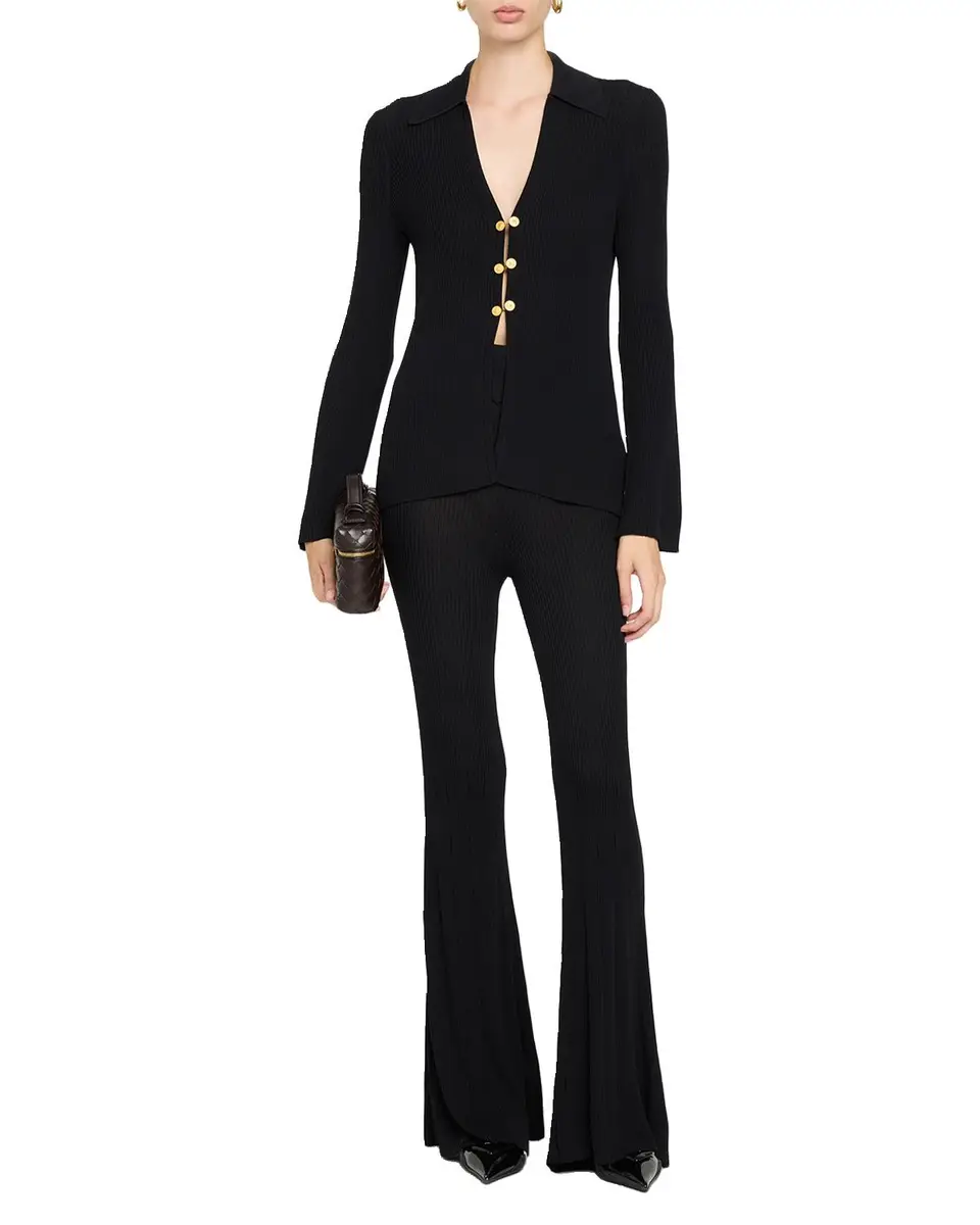 L'Agence Kaye Rib-Knit Cardigan Top | Thumbnail 6 L'Agence Kaye Rib-Knit Cardigan Top | Thumbnail 6