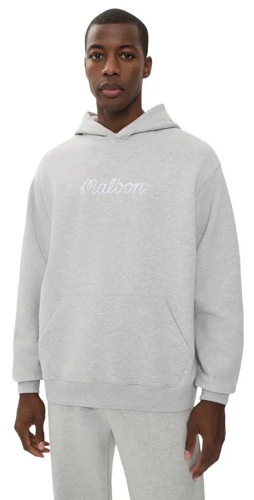 Malbon Fesque Hoodie Heather Grey | Image 1 Malbon Fesque Hoodie Heather Grey | Image 1