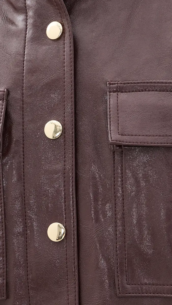 Alice + Olivia James Faux Leather Cropped Jacket | Thumbnail 6 Alice + Olivia James Faux Leather Cropped Jacket | Thumbnail 6