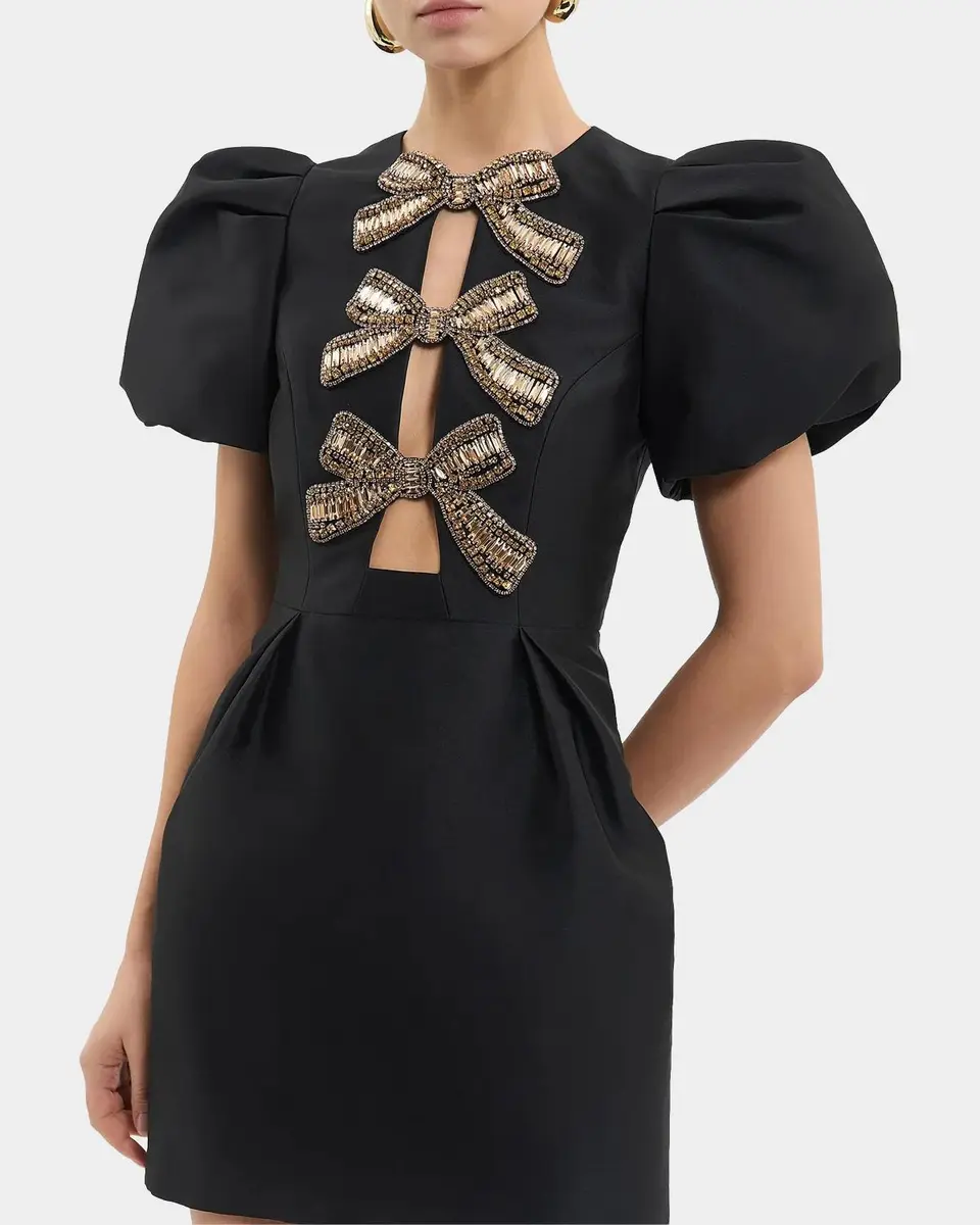 Rebecca Vallance Venus Cutout Bow-Embellished Mini Dress | Thumbnail 4 Rebecca Vallance Venus Cutout Bow-Embellished Mini Dress | Thumbnail 4