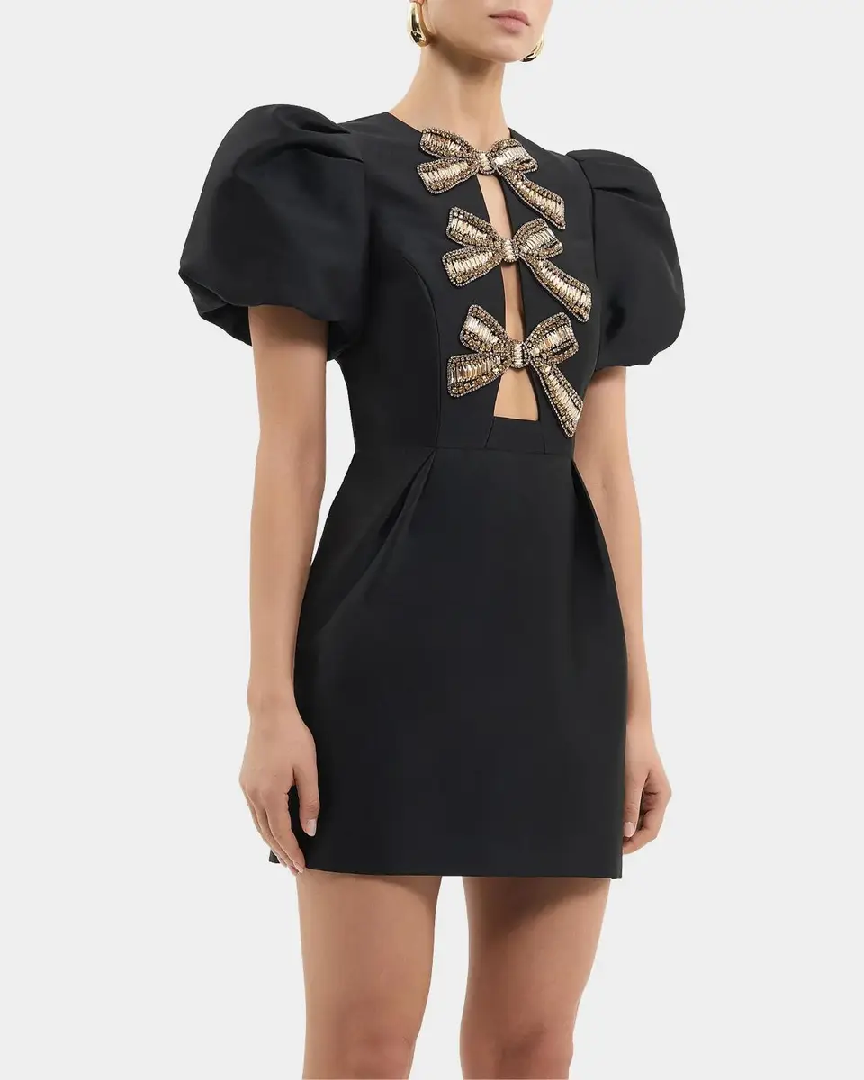 Rebecca Vallance Venus Cutout Bow-Embellished Mini Dress | Thumbnail 5 Rebecca Vallance Venus Cutout Bow-Embellished Mini Dress | Thumbnail 5