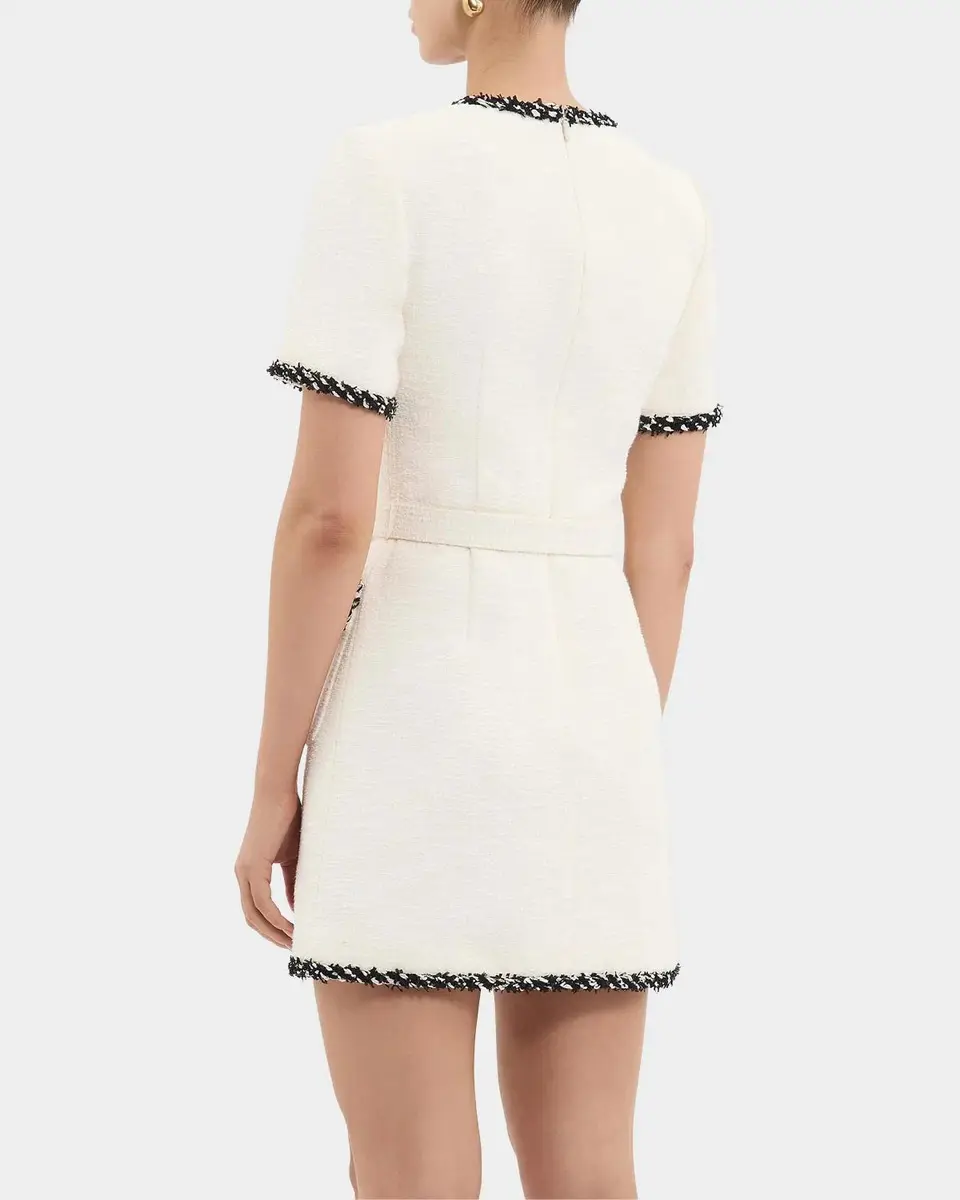 Rebecca Vallance Jacquie Contrast-Trim Tweed Mini Dress | Thumbnail 2