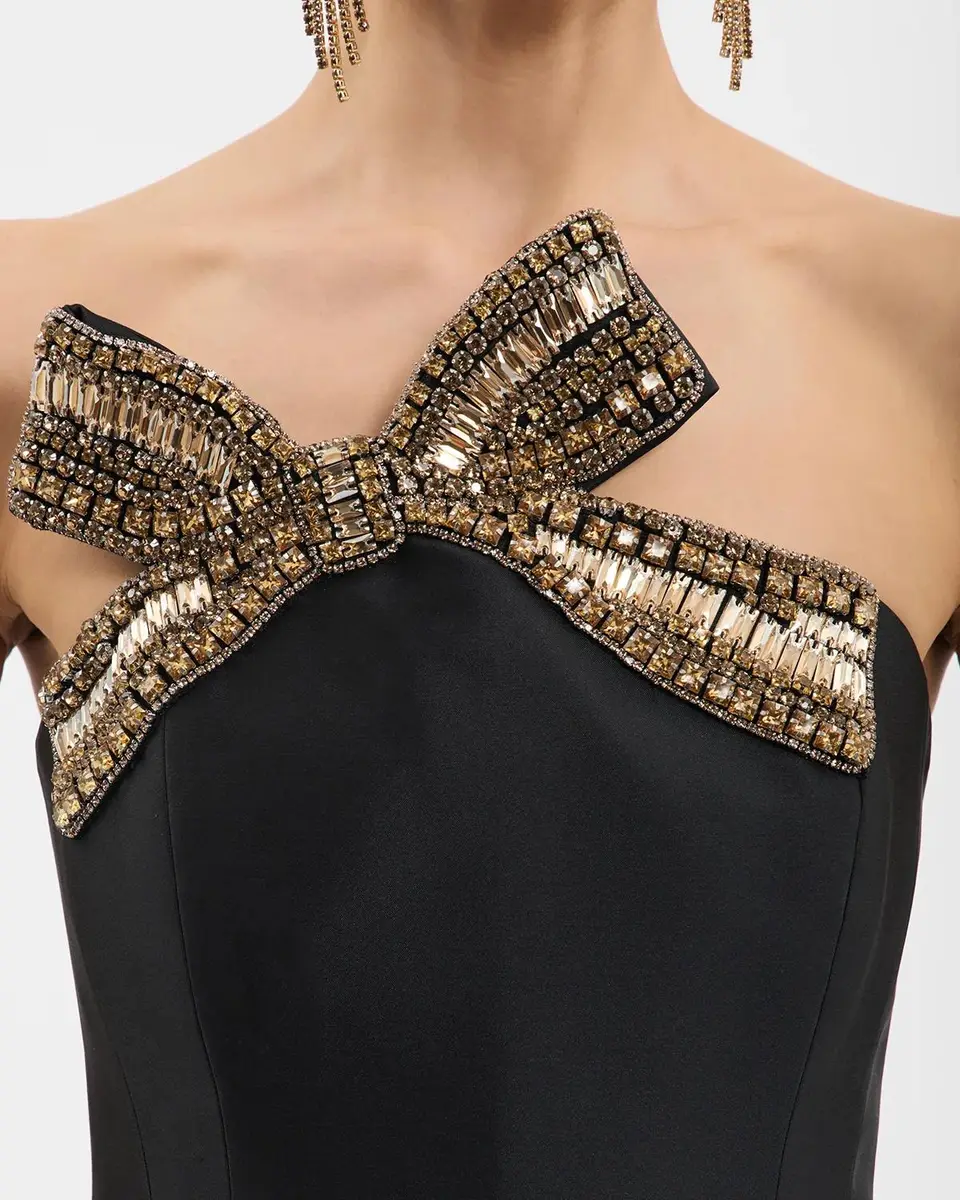 Rebecca Vallance Venus Strapless Bow-Embellished Column Gown | Thumbnail 5 Rebecca Vallance Venus Strapless Bow-Embellished Column Gown | Thumbnail 5