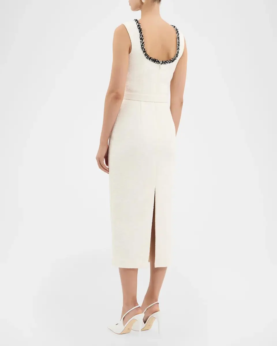 Rebecca Vallance Jacquie Bonded Tweed Midi Dress | Thumbnail 3 Rebecca Vallance Jacquie Bonded Tweed Midi Dress | Thumbnail 3
