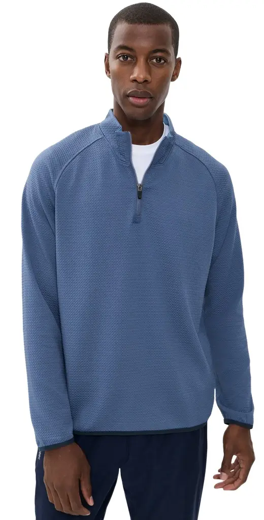 Rhone Founder's Golf 1/4 Zip Vintage Indigo | Image 1 Rhone Founder's Golf 1/4 Zip Vintage Indigo | Image 1