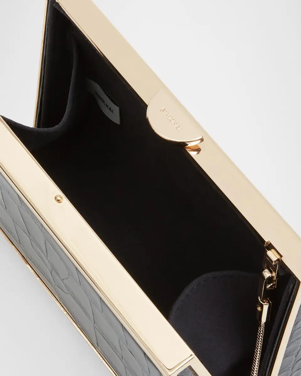 Simkhai Maddox Croc-Embossed Leather Clutch Bag | Thumbnail 3 Simkhai Maddox Croc-Embossed Leather Clutch Bag | Thumbnail 3