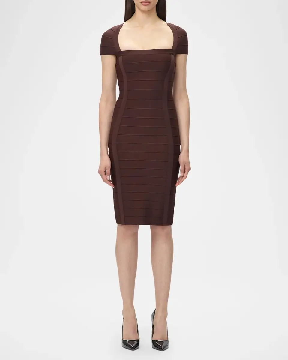 Hervé Léger The Premiere Knee-Length Dress | Thumbnail 4 Hervé Léger The Premiere Knee-Length Dress | Thumbnail 4