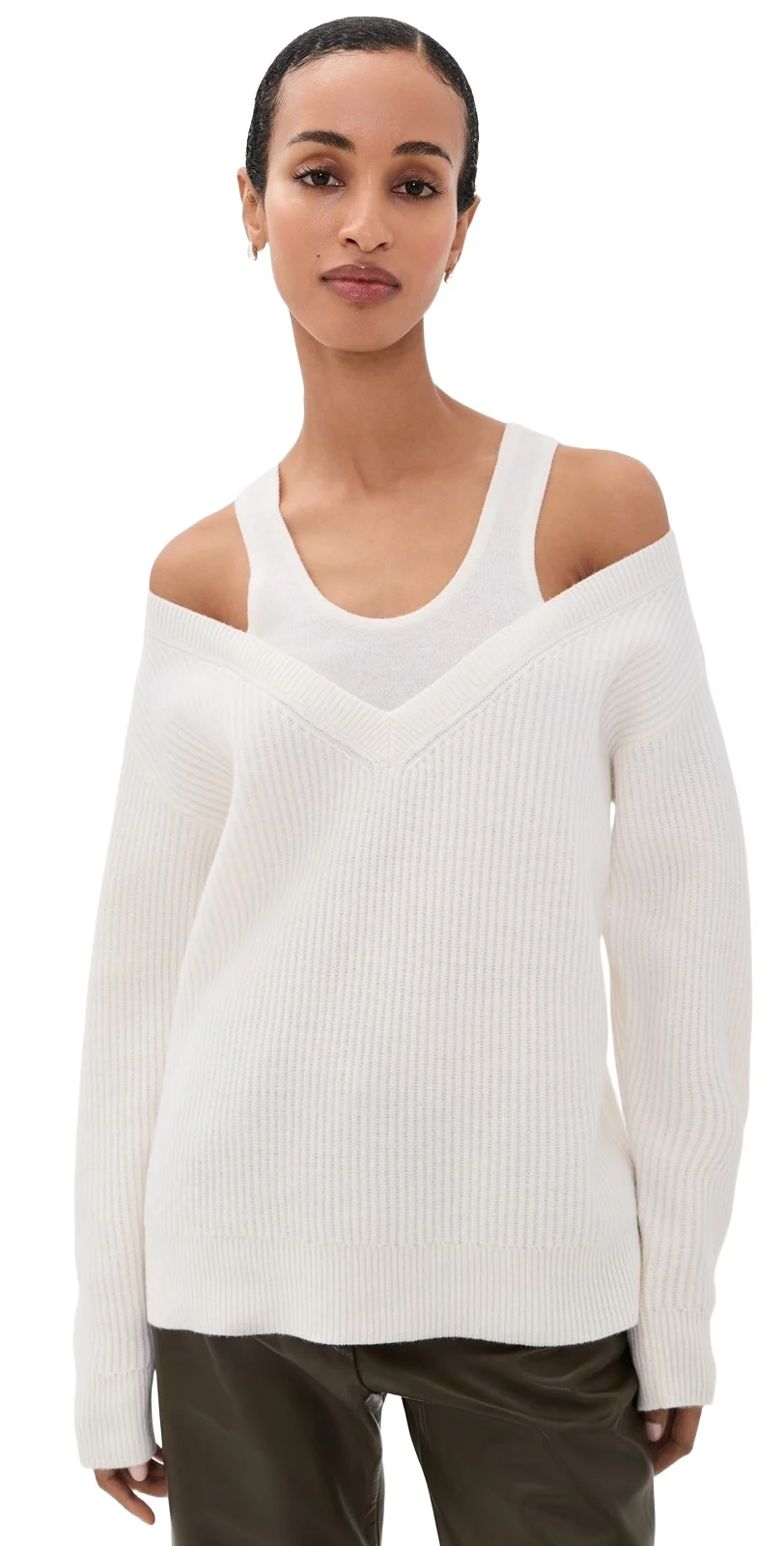 Double Layered Wool Sweater