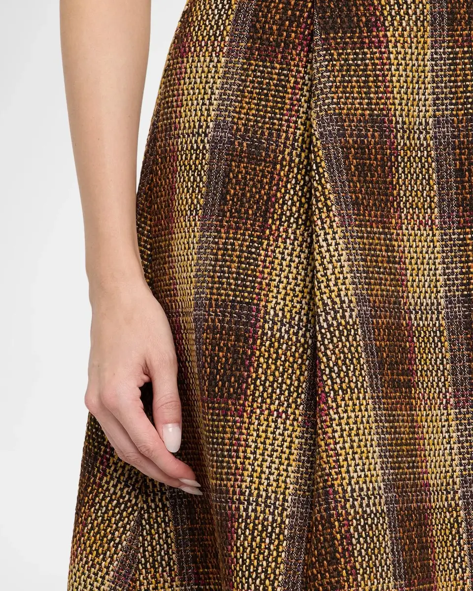 Toccin Stacy Plaid A-Line Midi Skirt | Thumbnail 5 Toccin Stacy Plaid A-Line Midi Skirt | Thumbnail 5