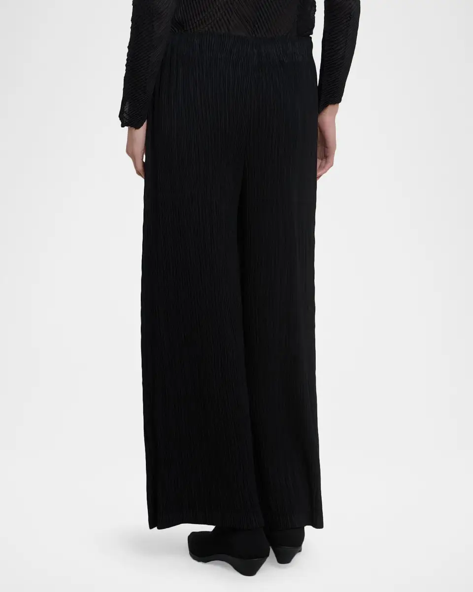 Issey Miyake Hatching Pleated Wide-Leg Pants | Thumbnail 3