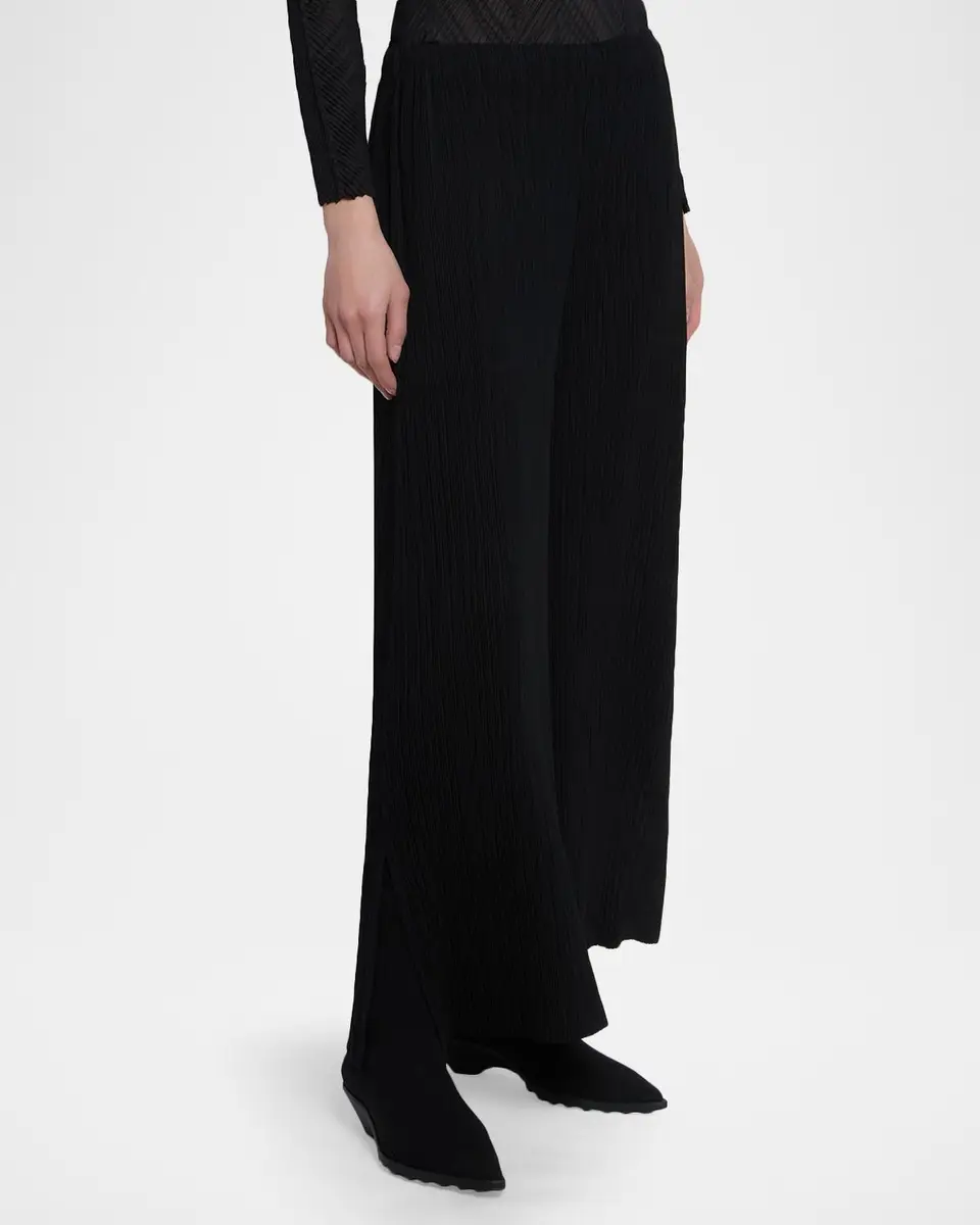 Issey Miyake Hatching Pleated Wide-Leg Pants | Thumbnail 6