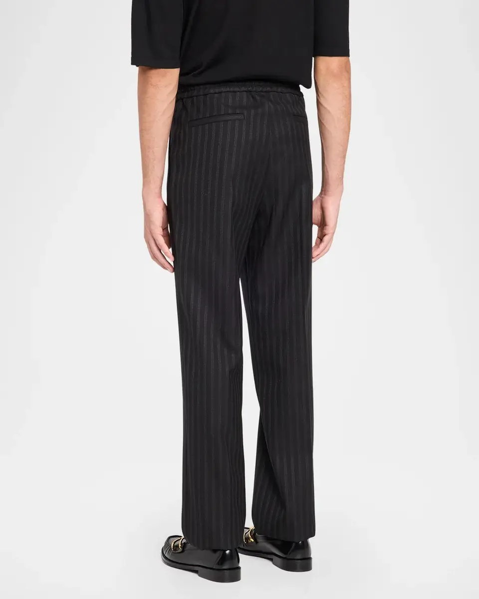 Versace Men's Greca Jacquard Wool Trousers | Thumbnail 3 Versace Men's Greca Jacquard Wool Trousers | Thumbnail 3