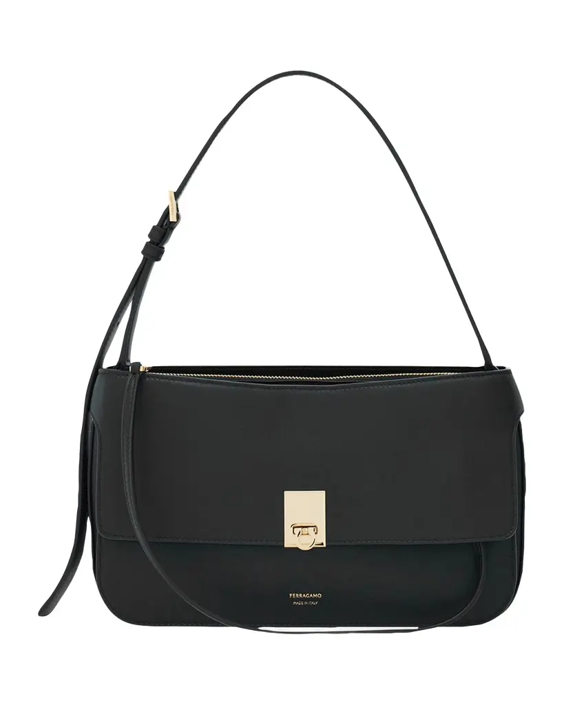 Ferragamo Cara Leather Shoulder Bag | Image 1 Ferragamo Cara Leather Shoulder Bag | Image 1