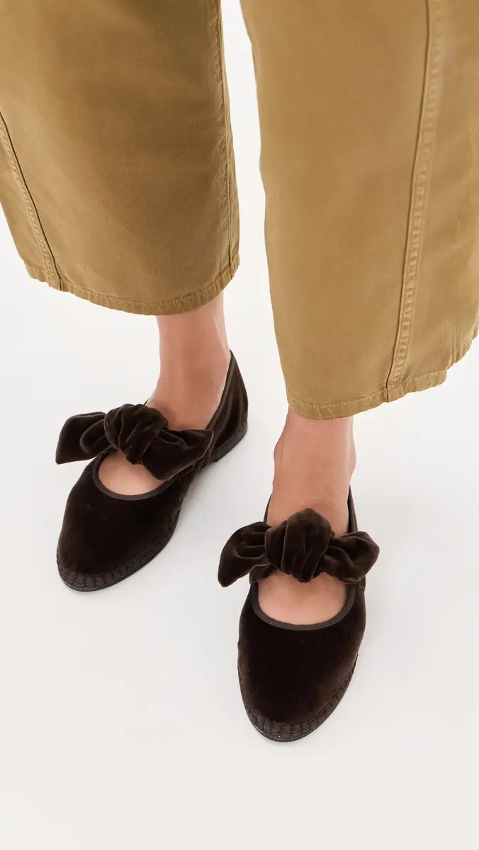 Flabelus Lyra Velvet Flats | Thumbnail 3 Flabelus Lyra Velvet Flats | Thumbnail 3