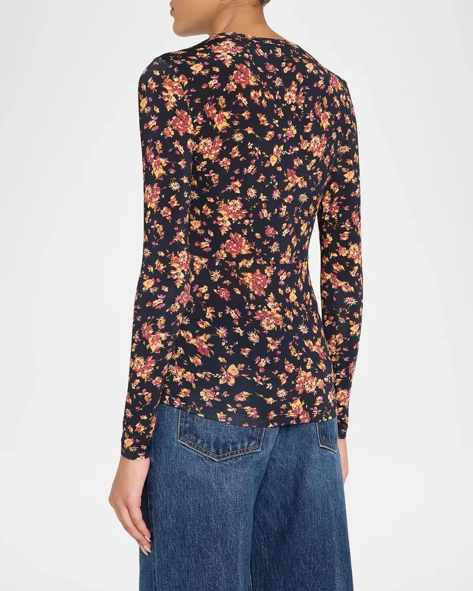 Ulla Johnson Neri Long-Sleeve Jersey Top | Thumbnail 3