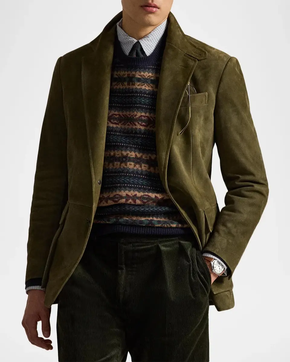 Polo Ralph Lauren Men's The Rl67 Suede Jacket | Thumbnail 4