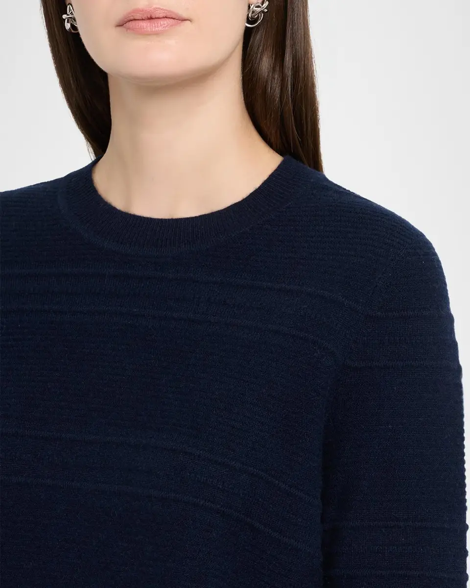 Autumn Cashmere Cashmere Ottoman Knit Crewneck Sweater | Thumbnail 5 Autumn Cashmere Cashmere Ottoman Knit Crewneck Sweater | Thumbnail 5