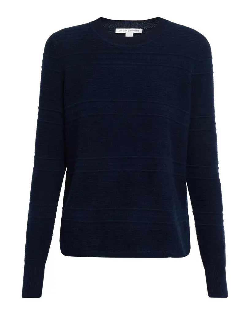 Autumn Cashmere Cashmere Ottoman Knit Crewneck Sweater