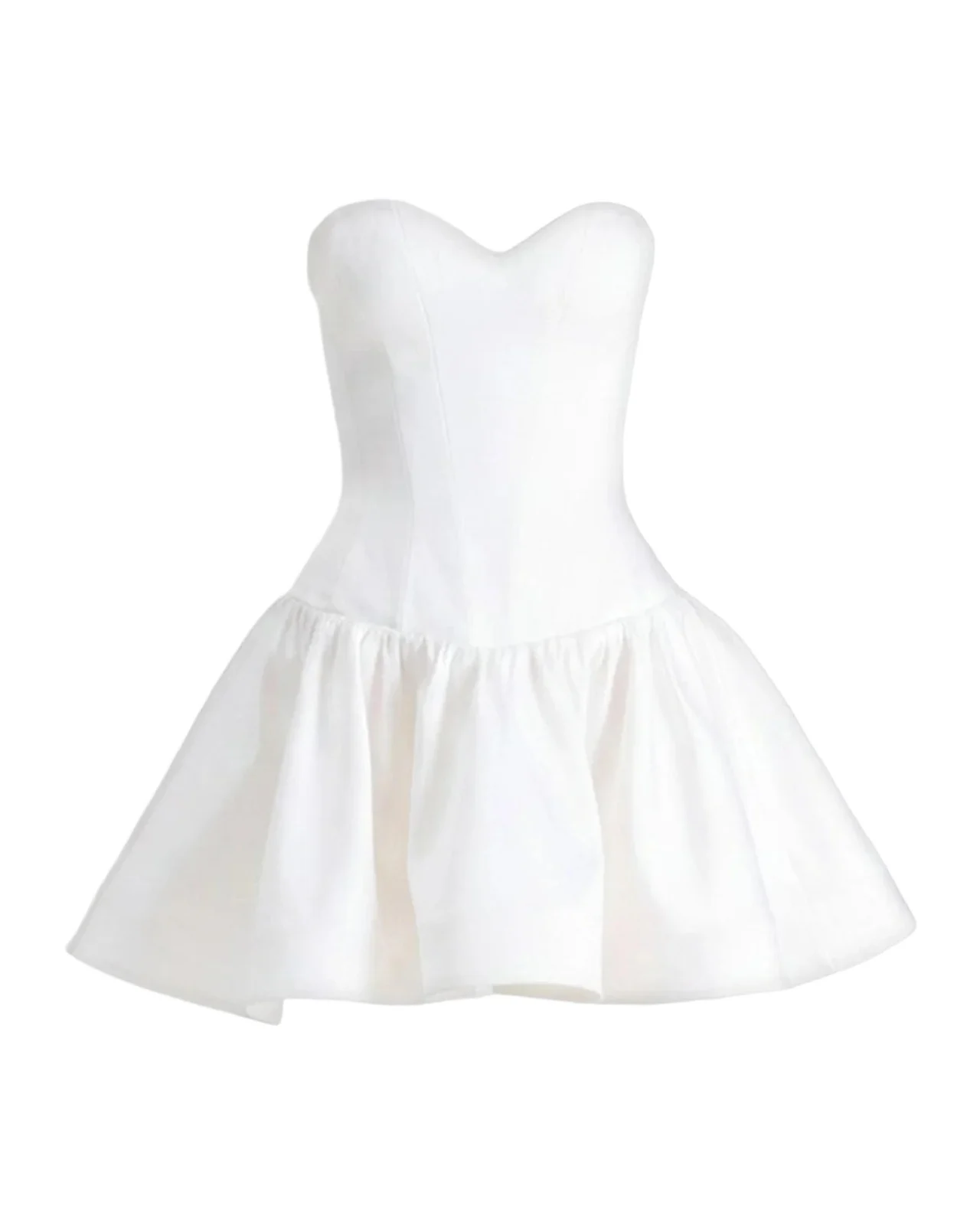Emma Strapless Sweetheart Satin Mini Dress Emma Strapless Sweetheart Satin Mini Dress