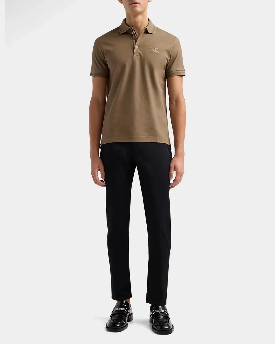 Burberry Eddie EKD Cotton Polo Shirt | Thumbnail 2 Burberry Eddie EKD Cotton Polo Shirt | Thumbnail 2