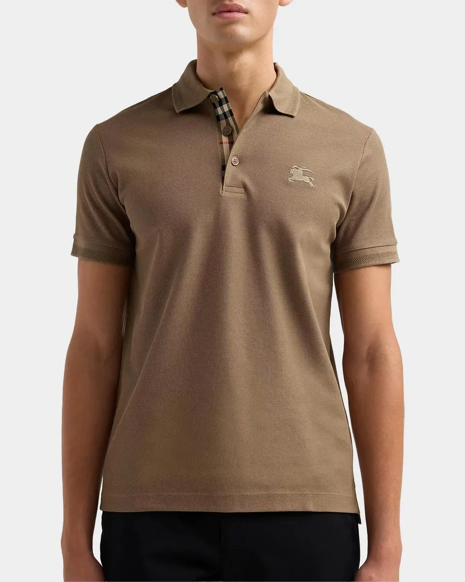 Burberry Eddie EKD Cotton Polo Shirt | Thumbnail 3 Burberry Eddie EKD Cotton Polo Shirt | Thumbnail 3