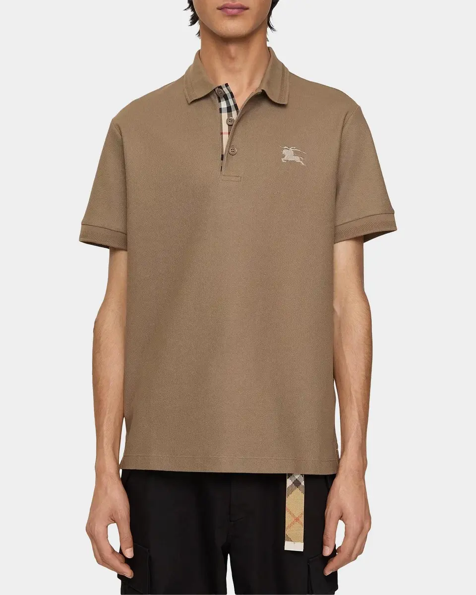 Burberry Eddie EKD Cotton Polo Shirt | Thumbnail 4 Burberry Eddie EKD Cotton Polo Shirt | Thumbnail 4