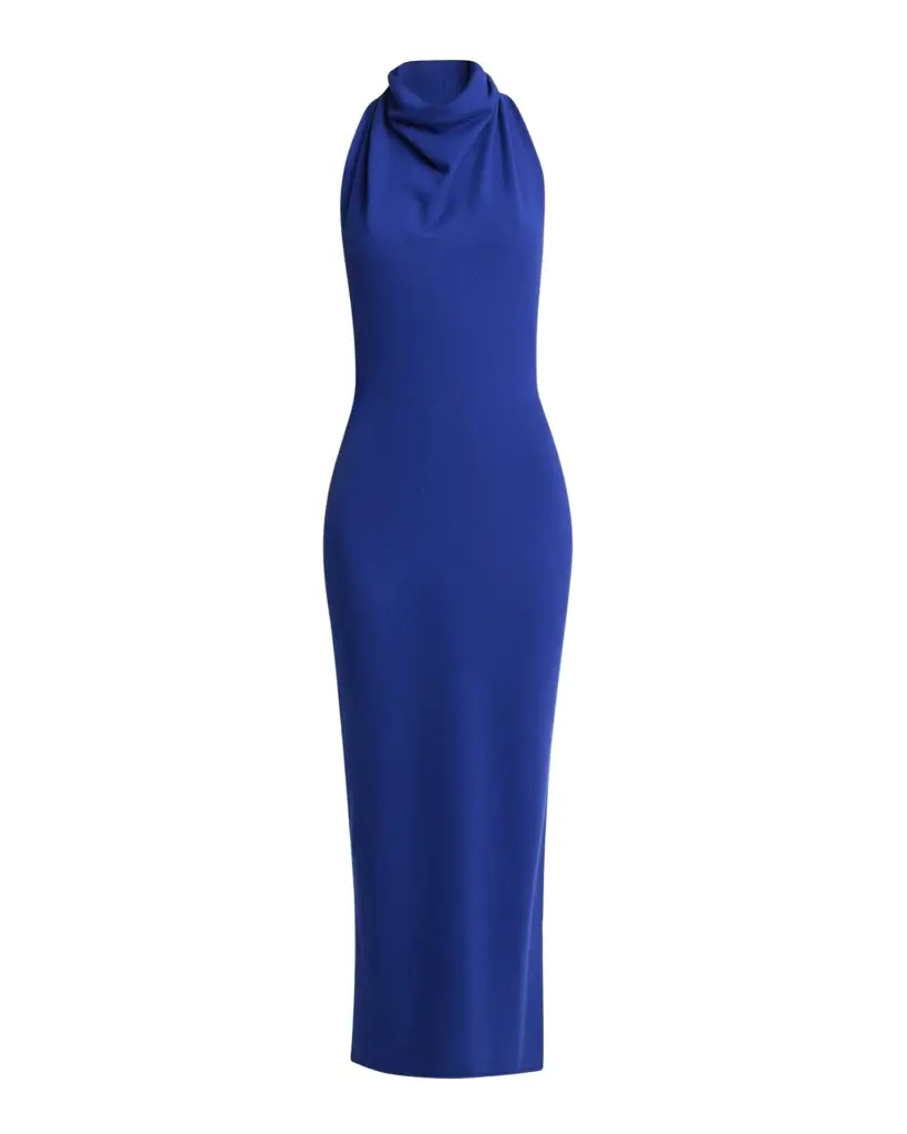 Givenchy Draped Halter Wool Knit Maxi Dress | Image 1 Givenchy Draped Halter Wool Knit Maxi Dress | Image 1