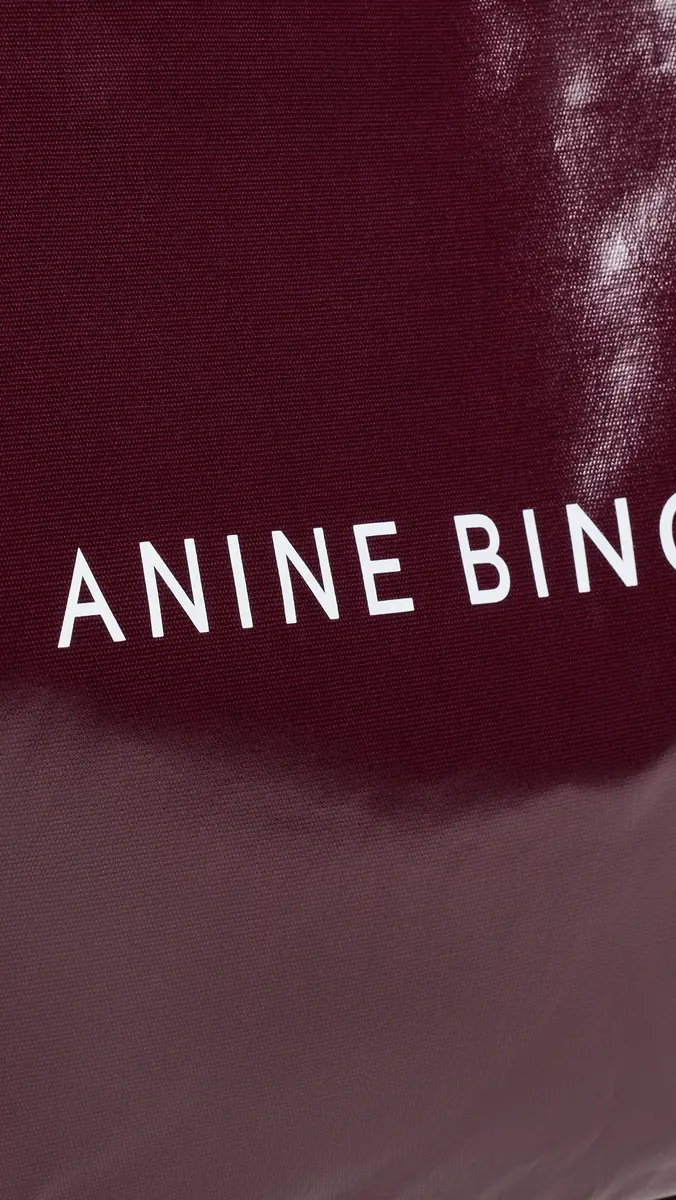 Anine Bing Leo Coated Canvas Tote Bag | Thumbnail 5 Anine Bing Leo Coated Canvas Tote Bag | Thumbnail 5