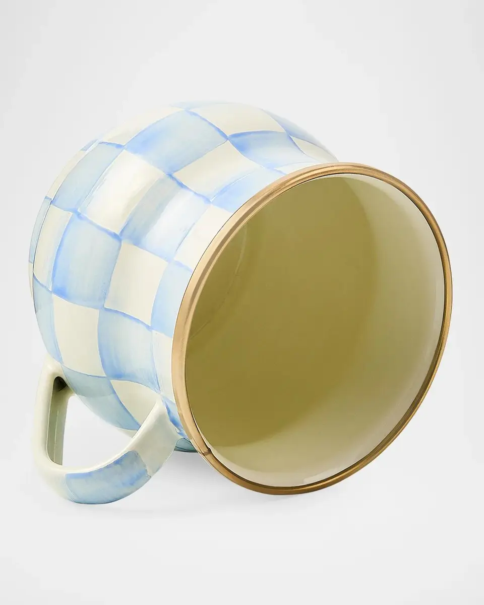 MacKenzie-Childs Check Hand-Painted Enamel Mug | Thumbnail 2 MacKenzie-Childs Check Hand-Painted Enamel Mug | Thumbnail 2