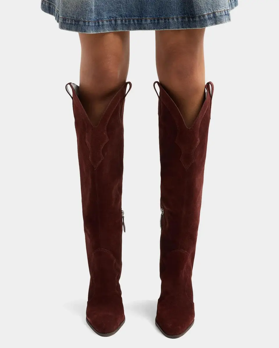 Schutz Miller Up 95MM Knee-High Suede Boots | Thumbnail 2 Schutz Miller Up 95MM Knee-High Suede Boots | Thumbnail 2