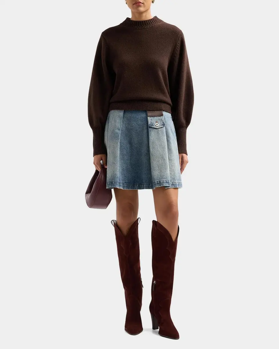 Schutz Miller Up 95MM Knee-High Suede Boots | Thumbnail 3 Schutz Miller Up 95MM Knee-High Suede Boots | Thumbnail 3