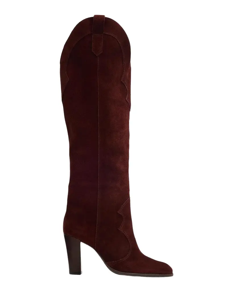 Schutz Miller Up 95MM Knee-High Suede Boots