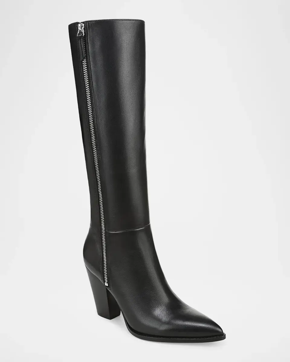 Veronica Beard Levanne 90MM Leather Boots | Thumbnail 2 Veronica Beard Levanne 90MM Leather Boots | Thumbnail 2