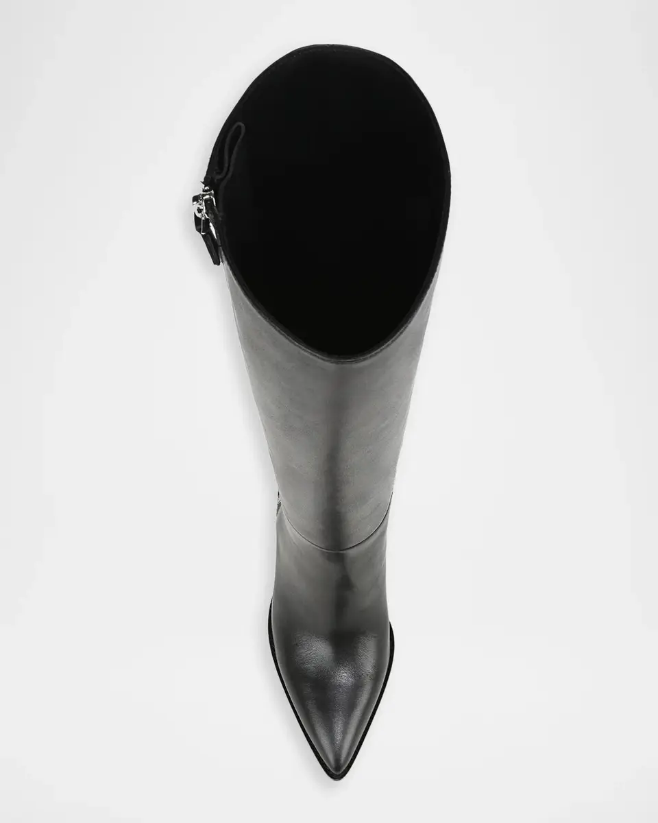Veronica Beard Levanne 90MM Leather Boots | Thumbnail 4 Veronica Beard Levanne 90MM Leather Boots | Thumbnail 4