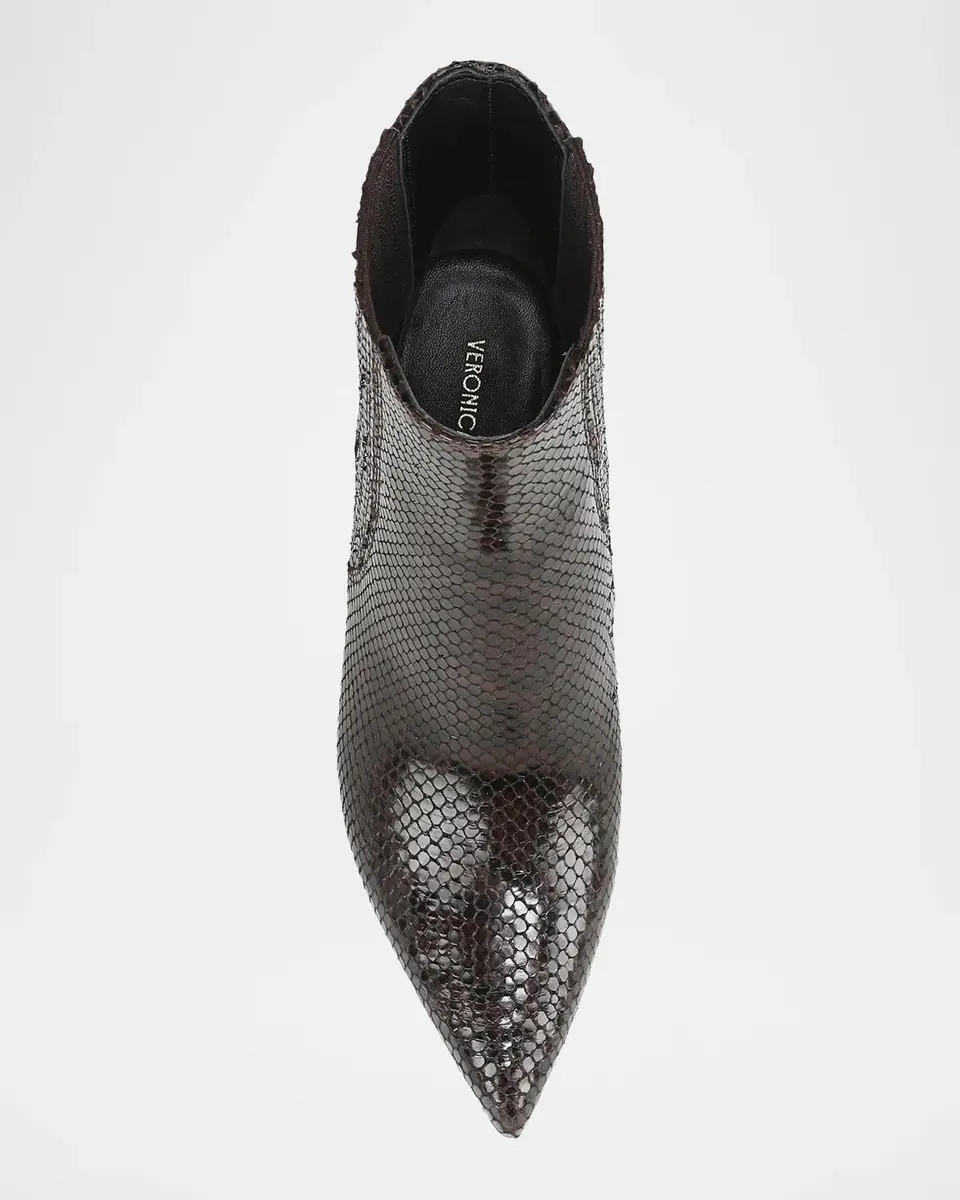 Veronica Beard 70mm Lisa Snake-Embossed Leather Ankle Booties | Thumbnail 4 Veronica Beard 70mm Lisa Snake-Embossed Leather Ankle Booties | Thumbnail 4