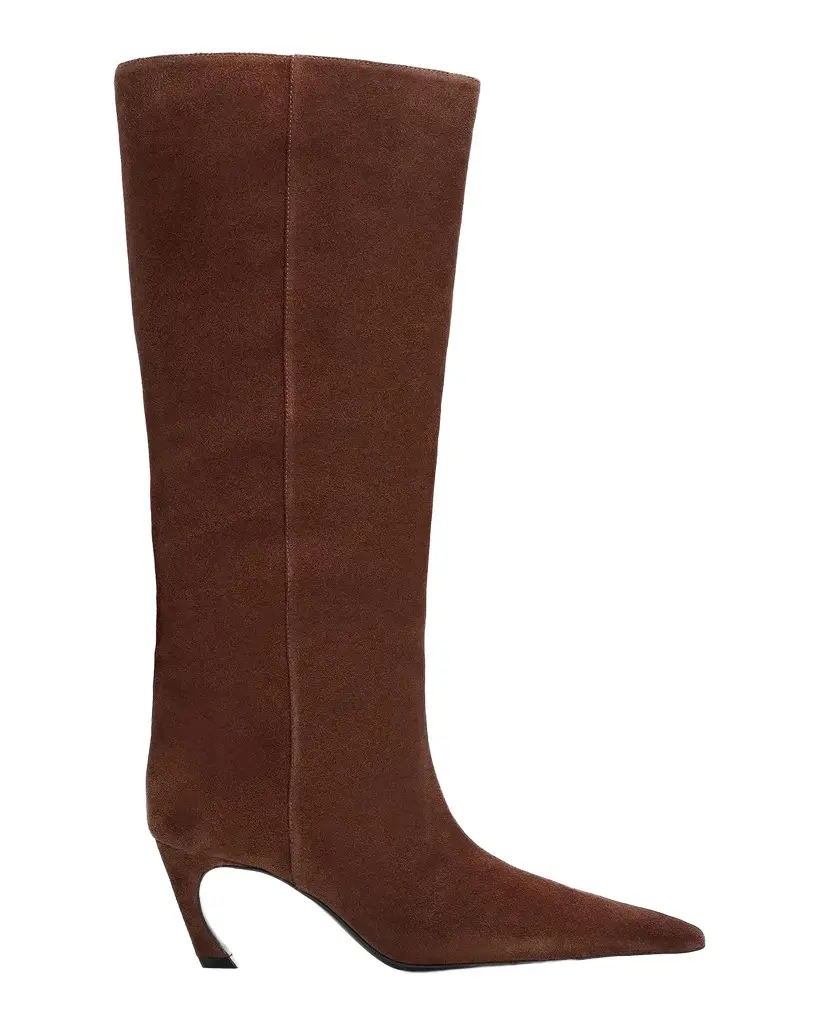 Schutz 75mm Lexi Suede Knee-High Boots