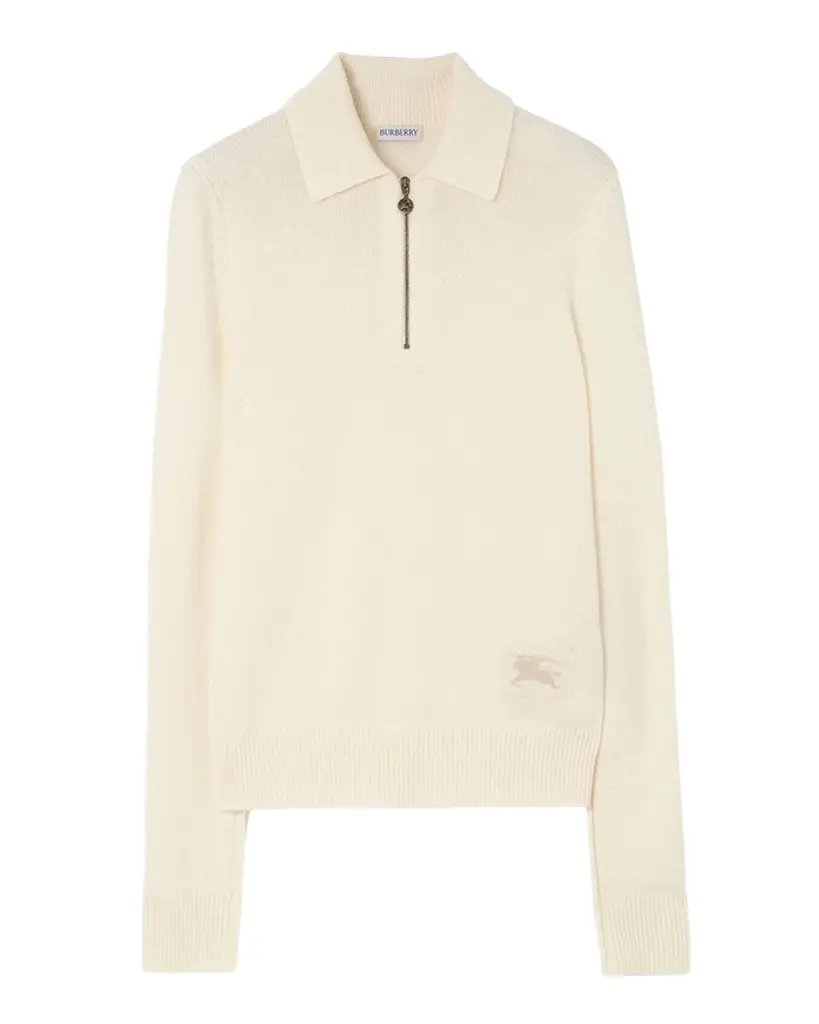 Burberry Cait Cashmere Quarter-Zip Sweater | Image 1 Burberry Cait Cashmere Quarter-Zip Sweater | Image 1