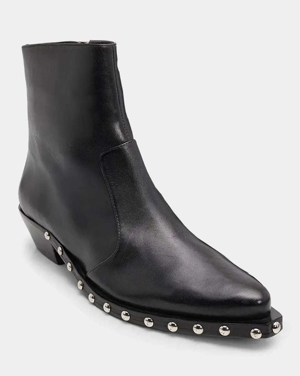 Schutz Taylor 30MM Studded Leather Booties | Thumbnail 6 Schutz Taylor 30MM Studded Leather Booties | Thumbnail 6