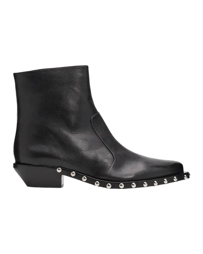 Schutz Taylor 30MM Studded Leather Booties