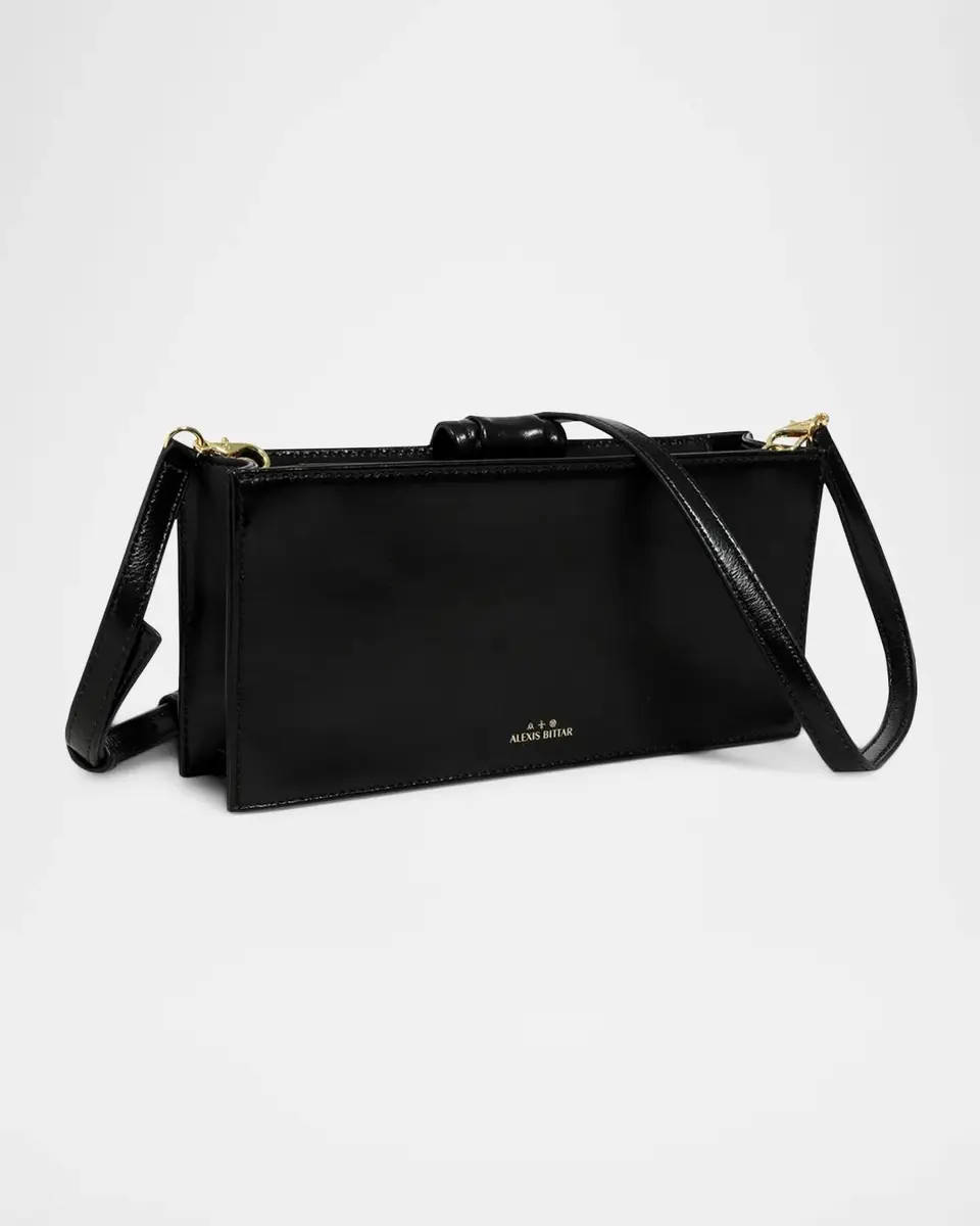 ALEXIS BITTAR Buckle Leather Clutch Bag | Thumbnail 7