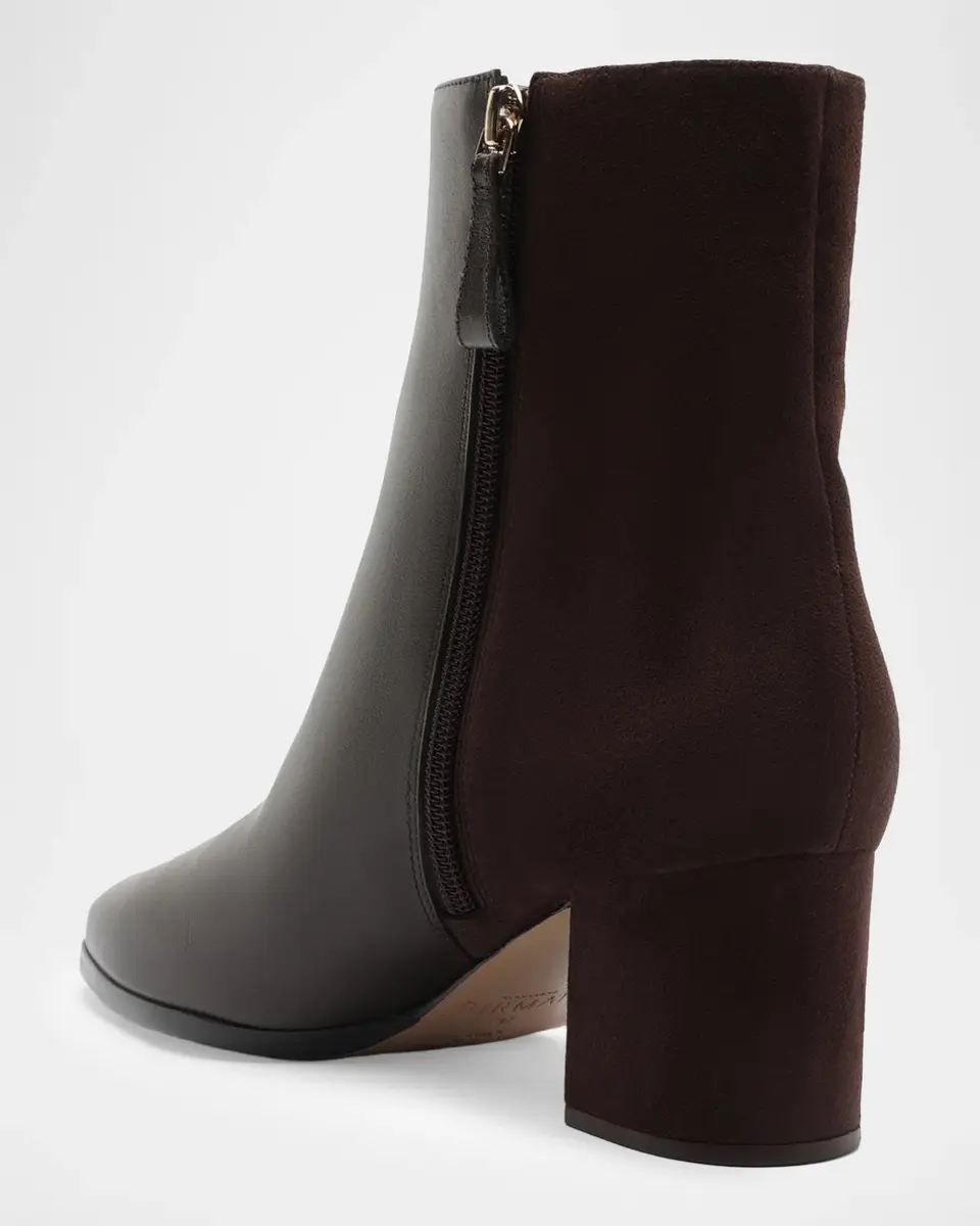 Alexandre Birman 60mm Jesse Mixed Leather Booties | Thumbnail 2 Alexandre Birman 60mm Jesse Mixed Leather Booties | Thumbnail 2