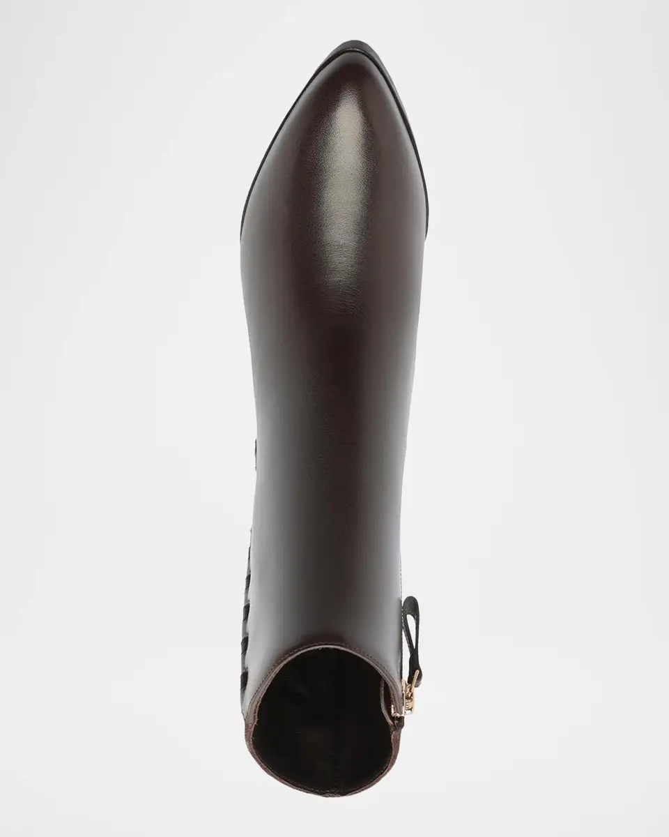 Alexandre Birman 60mm Jesse Mixed Leather Booties | Thumbnail 4 Alexandre Birman 60mm Jesse Mixed Leather Booties | Thumbnail 4