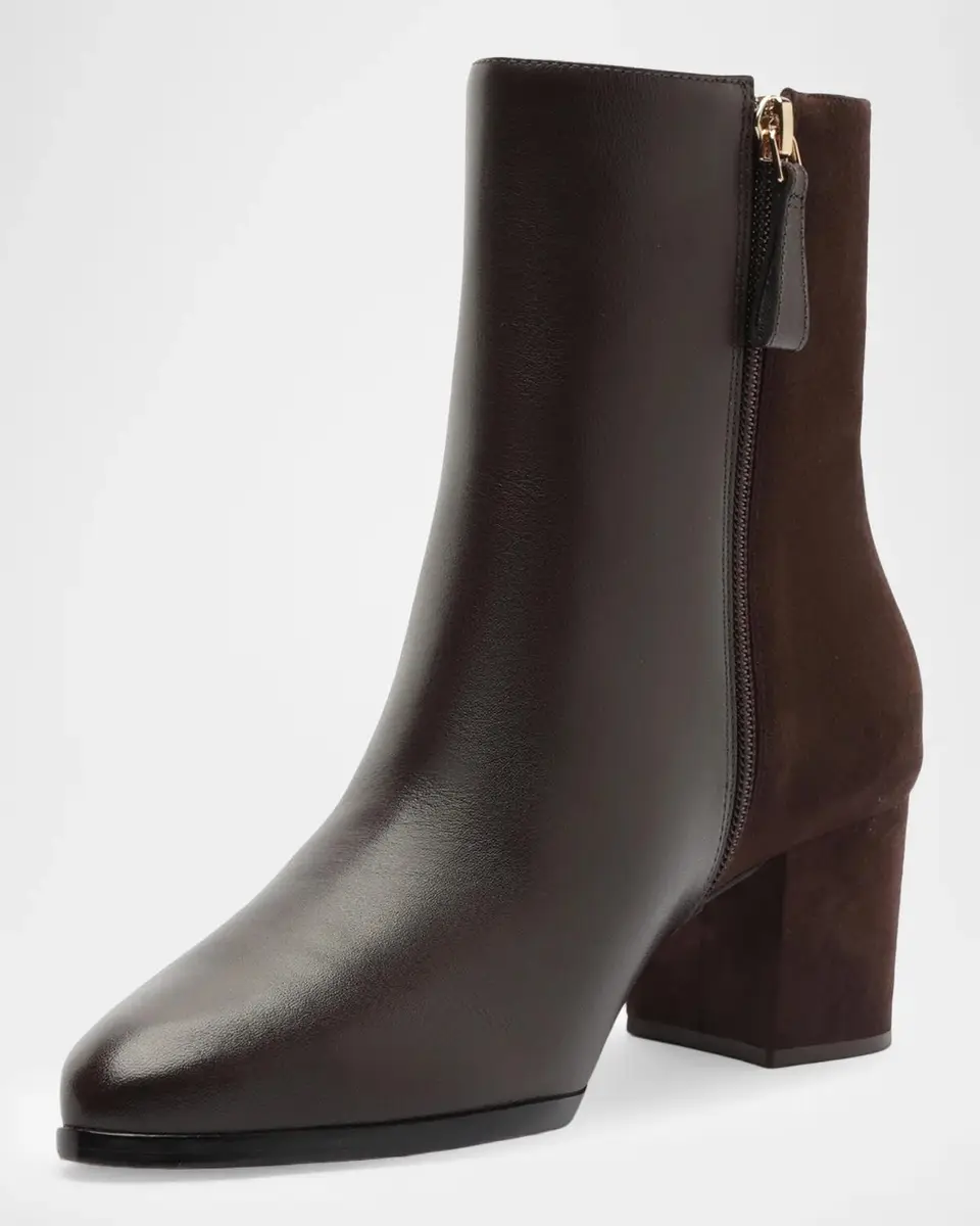 Alexandre Birman 60mm Jesse Mixed Leather Booties | Thumbnail 6 Alexandre Birman 60mm Jesse Mixed Leather Booties | Thumbnail 6