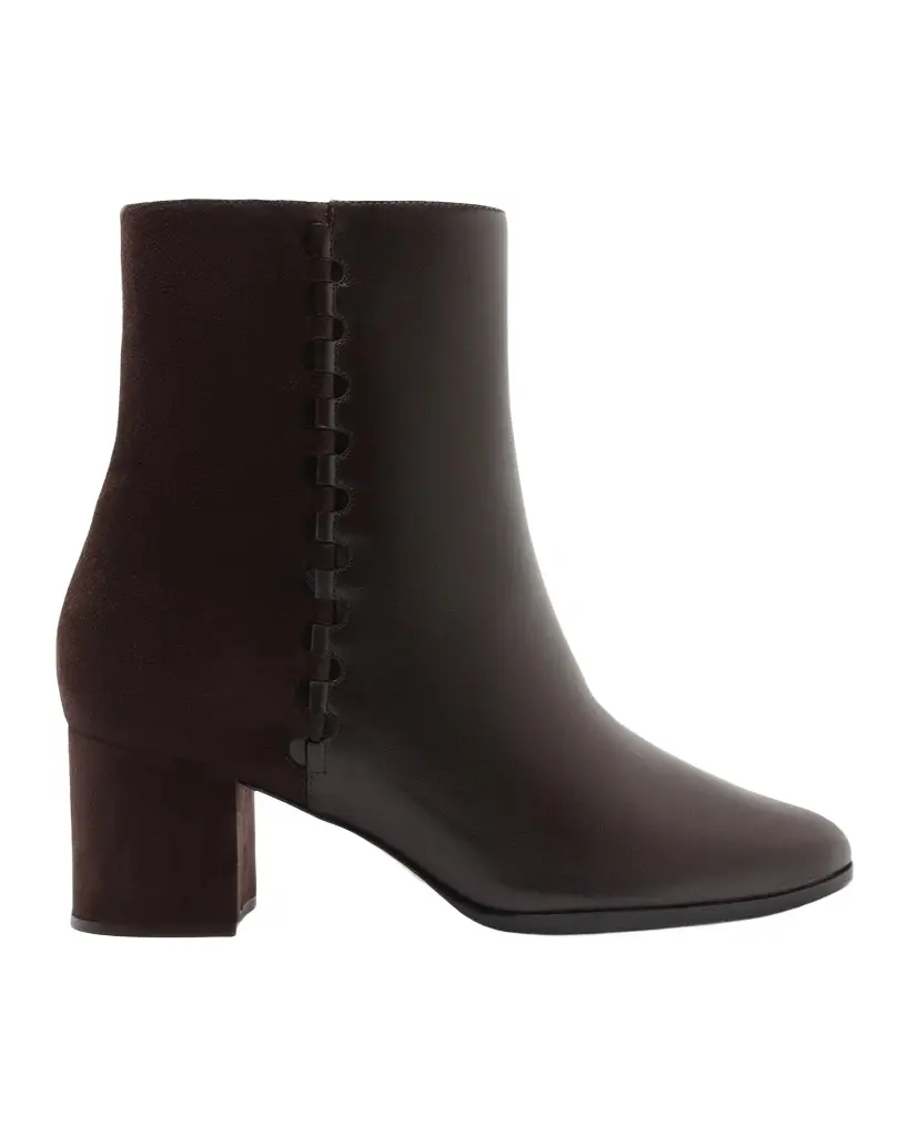 60mm Jesse Mixed Leather Booties 60mm Jesse Mixed Leather Booties